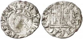 Alfonso XI (1312-1350). Coruña. Cornado. (AB. 343). 0,83 g. Ex Colección Manuela Etcheverría. MBC.