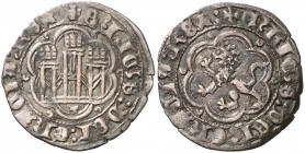 Enrique III (1390-1406). Toledo. Blanca. (AB. 603). 2,01 g. Buen ejemplar. Ex Colección Manuela Etcheverría. MBC+.