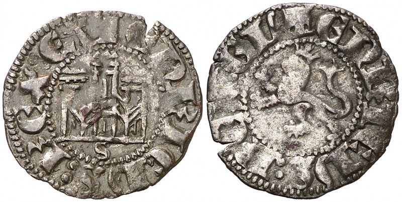 Enrique III (1390-1406). Sevilla. Novén. (AB. 609). 0,75 g. Ex Colección Manuela...