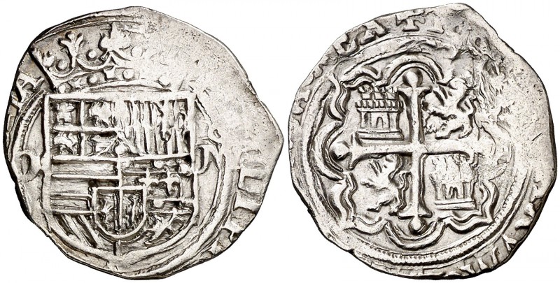 s/d. Felipe II. México. O. 1 real. (Cal. 644). 3,40 g. Limpiada. Ex Colección Ma...