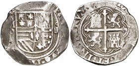 s/d. Felipe II. México. O. 4 reales. (Cal. 335). 13,39 g. Ex Colección Manuela Etcheverría. BC+.