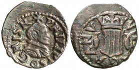 s/d. Felipe III. Granollers. 1 diner. (Cal. 694) (Cru.C.G. 3742 falta var). 0,92 g. MBC+.