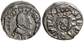 1663. Felipe IV. M (Madrid). Y. 2 maravedís. (Cal. 1459). 0,55 g. MBC+.