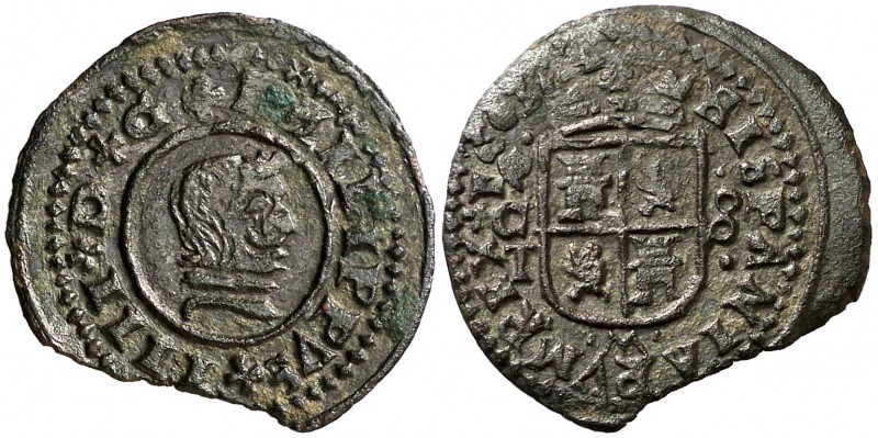 1663. Felipe IV. Córdoba. TM. 8 maravedís. (Cal. falta) (Seb. 115 var). 1,84 g. ...