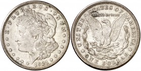 1921. Estados Unidos. D (Dénver). 1 dólar. (Kr. 110). 26,66 g. AG. MBC.
