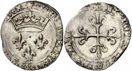 Francia. Luis XI (1461-1483). Gros de Roi. (D. 548). 3,63 g. AG. MBC.