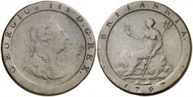 1797. Gran Bretaña. Jorge III. 1 penique. (Kr. 618). 27,28 g. CU. MBC-.