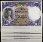 1931. 100 pesetas. (Ed. C11) (Ed. 360). 25 de abril, Fernández de Córdoba. Lote de 14 billetes. EBC-/EBC+.