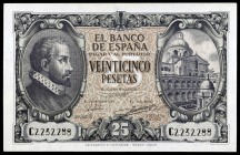 1940. 25 pesetas. (Ed. D37a) (Ed. 436a). 9 de enero, Juan de Herrera. Serie C. EBC.