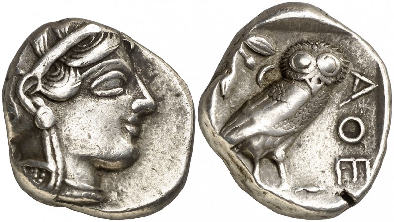 (454-404 a.C.). Ática. Atenas. Tetradracma. (S. 2526) (CNG. IV, 1597). 17,03 g. ...