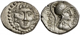 (s. II-I a.C.). Caria. Halicarnaso. Dracma. (S. 4875 var) (BMC. XVIII, 43). 4,02 g. EBC.