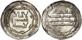 AH 161. Emirato Independiente. Abderrahman I. Al Andalus. Dirhem. (V. 59) (Fro. 1). 2,69 g. Bella. Ex Colección Manuela Etcheverría. EBC.