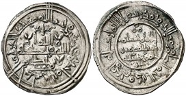 AH 391. Califato. Hixem II. Al Andalus. Dirhem. (V. 549) (Fro. 96). 2,50 g. Bella. Ex Colección Manuela Etcheverría. EBC-.