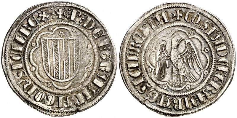 Pere II (1276-1285). Sicília. Pirral. (Cru.V.S. 326) (Cru.C.G. 2143) (MIR. 17). ...