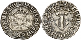 Alfons IV (1416-1458). València. Ral. (Cru.V.S. 864.2) (Cru.C.G. 2907d). 3,14 g. MBC/MBC+.