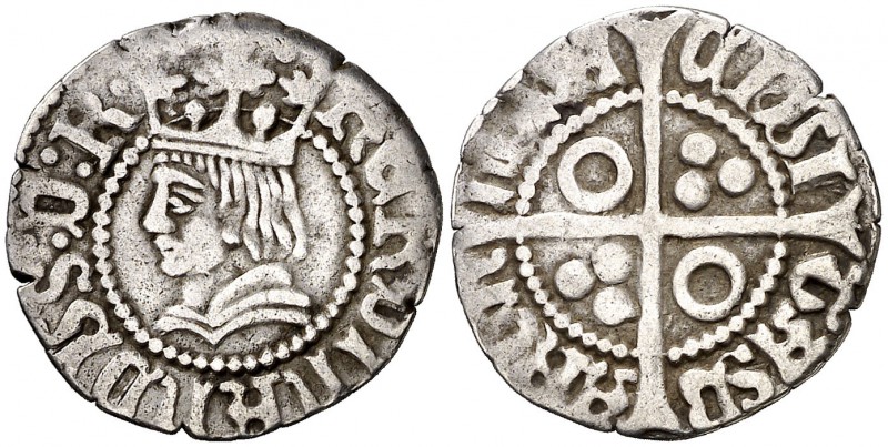 Ferran II (1479-1516). Barcelona. Mig croat. (Cru.V.S. 1143.7) (Badia 860, mismo...