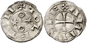 Alfonso VI (1073-1109). Toledo. Dinero. (AB. 8.2). 0,84 g. Ex Colección Manuela Etcheverría. MBC.