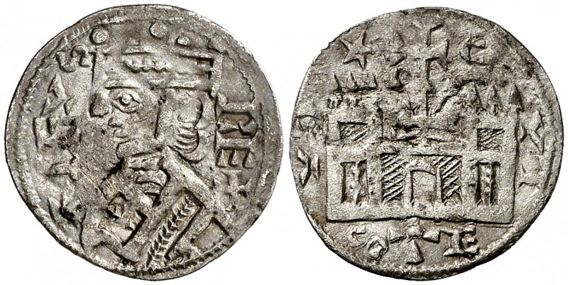 Alfonso VIII (1158-1214). Calahorra. Dinero. (AB. 196). 0,67 g. Ex Colección Man...