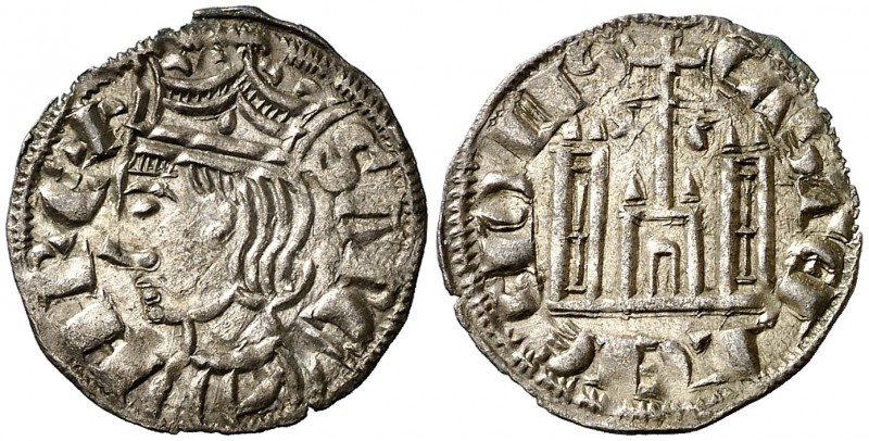 Sancho IV (1284-1295). Coruña. Cornado. (AB. 297.1). 0,70 g. Bella. Ex Colección...