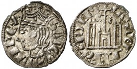 Sancho IV (1284-1295). Coruña. Cornado. (AB. 297.1). 0,70 g. Bella. Ex Colección Manuela Etcheverría. EBC.