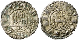 Fernando IV (1295-1312). Burgos. Dinero. (AB. 319, como pepión). 0,66 g. Bella pátina. Ex Colección Manuela Etcheverría. EBC-.