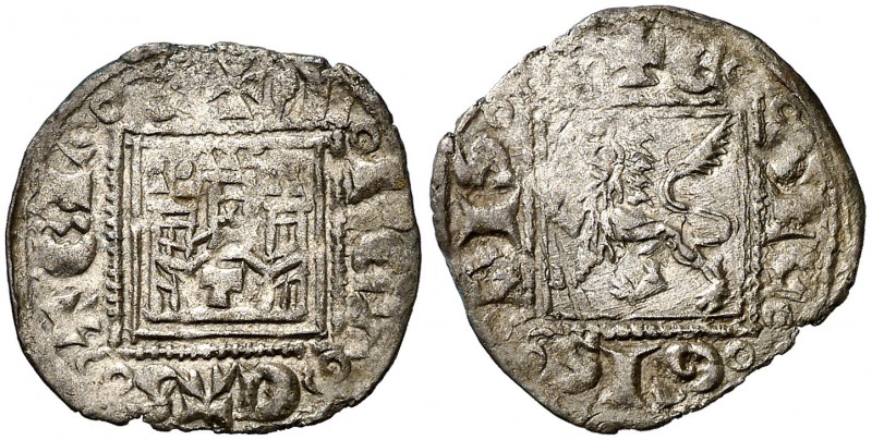 Alfons XI (1312-1350). Toledo. Novén. (AB. 359.1 var). 0,90 g. Ex Colección Manu...