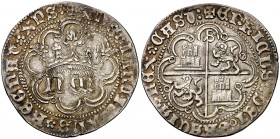 Enrique IV (1454-1474). Sevilla. Real de anagrama. (AB. 713). 3,19 g. Bonito color. Escasa. MBC+.
