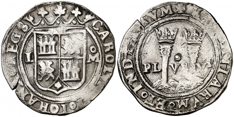 s/d. Juana y Carlos. México. L. 1 real. (Cal. 144). 3,23 g. Ex Colección Manuela...