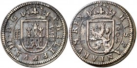 1604. Felipe III. Segovia. 8 maravedís. (Cal. 760). 6,14 g. Ex Colección Manuela Etcheverría. MBC/MBC+.
