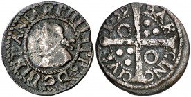 1639. Felipe IV. Barcelona. 1 croat. (Cal. 981) (Cru.C.G. 4414k). 2,72 g. Escasa. MBC-.