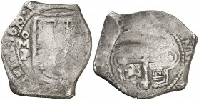 1656. Felipe IV. México. P. 4 reales. (Cal. 712). 12,26 g. Los cuatro dígitos de la fecha visibles. Acuñación floja. Rara. (BC+).