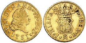 1751. Fernando VI. Madrid. JB. 1/2 escudo. (Cal. 248). 1,78 g. MBC-/MBC.