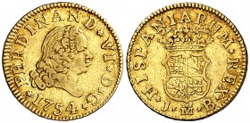 1754. Fernando VI. Madrid. JB. 1/2 escudo. (Cal. 251). 1,75 g. MBC.