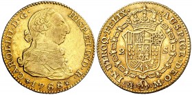 1788. Carlos III. Madrid. M. 2 escudos. (Cal. 479). 6,70 g. Parte de brillo original. MBC+.