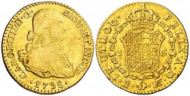 1798. Carlos IV. Madrid. MF. 1 escudo. (Cal. 497). 3,31 g. BC+/MBC-.