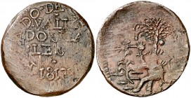1813. Fernando VII. Cartagena de Indias. 2 reales. (Cal. 852) (Restrepo 136-2). 4,54 g. CU. MBC.