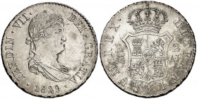 1829. Fernando VII. Madrid. AJ. 2 reales. (Cal. 932). 5,89 g. Rayitas. Atractiva. EBC+.