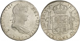 1815. Fernando VII. Lima. JP. 8 reales. (Cal. 483). 26,80 g. EBC-.