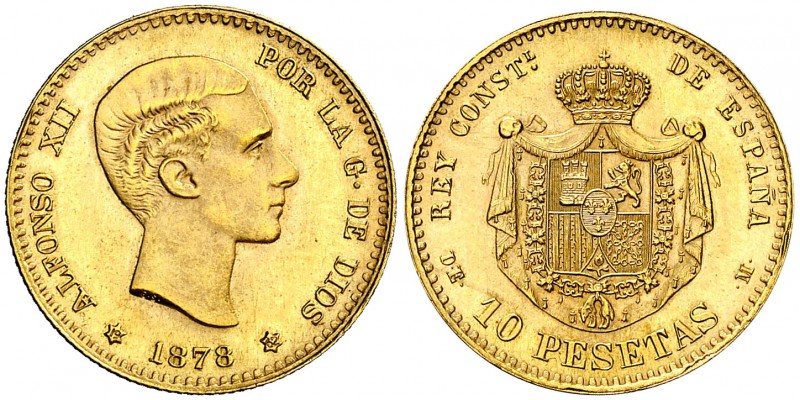 1878*1962. Estado Español. DEM. 10 pesetas. (Cal. 10). 3,23 g. S/C-.