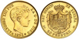 1896*1962. Estado Español. MPM. 20 pesetas. (Cal. 8). 6,45 g. S/C-.
