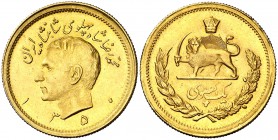 SH 1350 (1971). Irán. Mohammad Reza Pahlevi. 1 pahlevi. (Fr. 101) (Kr. 1162). 8,24 g. AU. S/C-.
