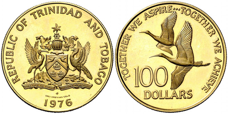 1976. Trinidad y Tobago. FM (Franklin Mint). 100 dólares. (Fr. 1) (Kr. 37). 6,41...