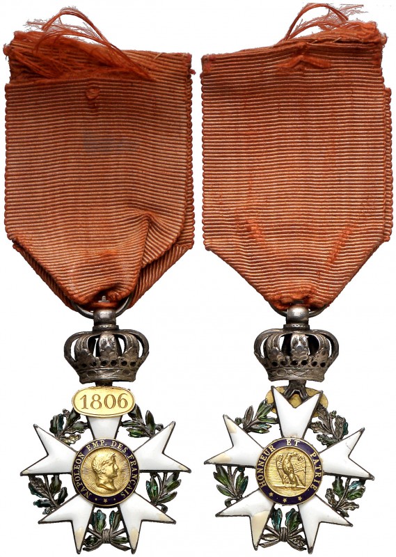 1806-1808. Francia. Primer Imperio. Orden de la Legión de Honor. Cruz de Caballe...