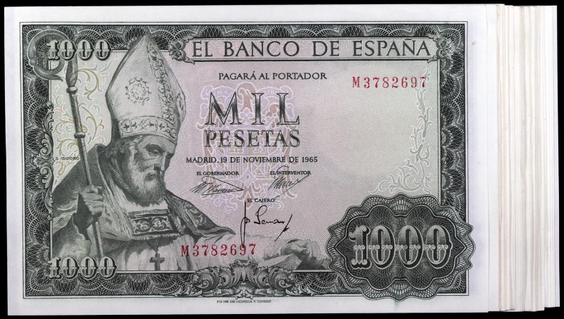 1965. 1000 pesetas. (Ed. D72a) (Ed. 471b). 19 de noviembre, San Isidoro. Lote de...