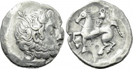 EASTERN EUROPE. Imitations of Philip II of Macedon (2nd century BC). Tetradrachm. "Zweigarm" type.