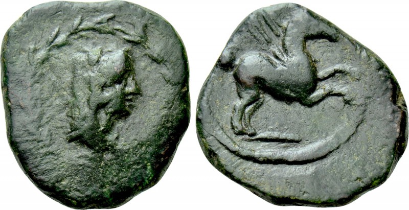 GREEK. Uncertain. Ae (3rd-1st centuries BC). 

Obv: Head of Herakles left, wea...