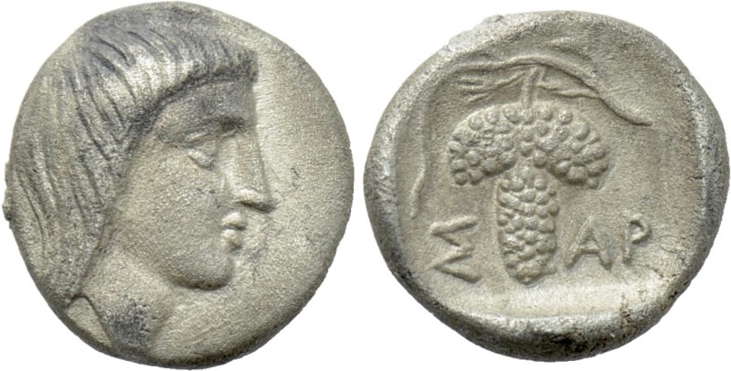 KINGS OF THRACE. Saratokos (Circa 444-424 BC). Obol. 

Obv: Male head right.
...