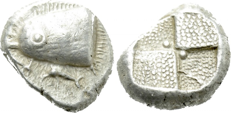 PAPHLAGONIA. Sinope. Drachm (Circa 490-425 BC). 

Obv: Head of sea-eagle left,...