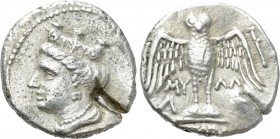 PONTOS. Amisos (as Peiraieos). Siglos or Drachm (Circa 435-370 BC). Myll-, magistrate.