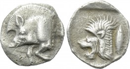 MYSIA. Kyzikos. Hemiobol (Circa 525-475 BC).